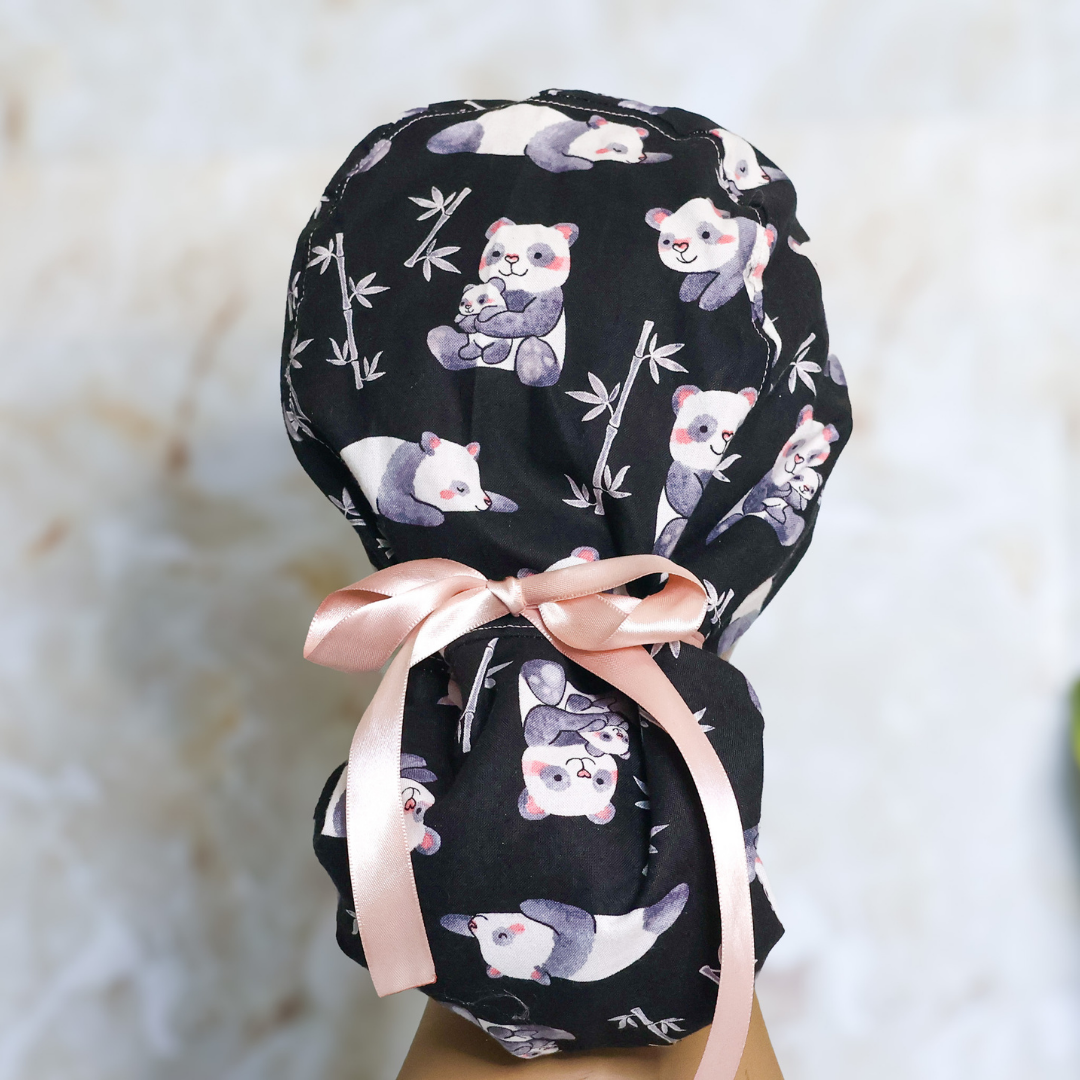 Mama Baby Panda Scrub Cap - NDINI ACCESSORIES