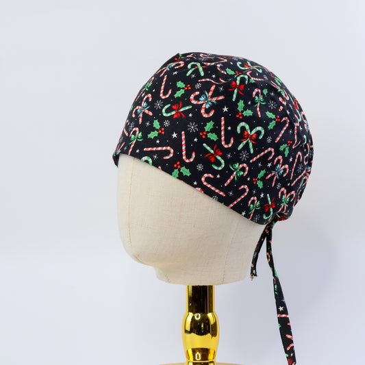 Candy Canes Regular Scrub Cap - NDINI ACCESSORIES
