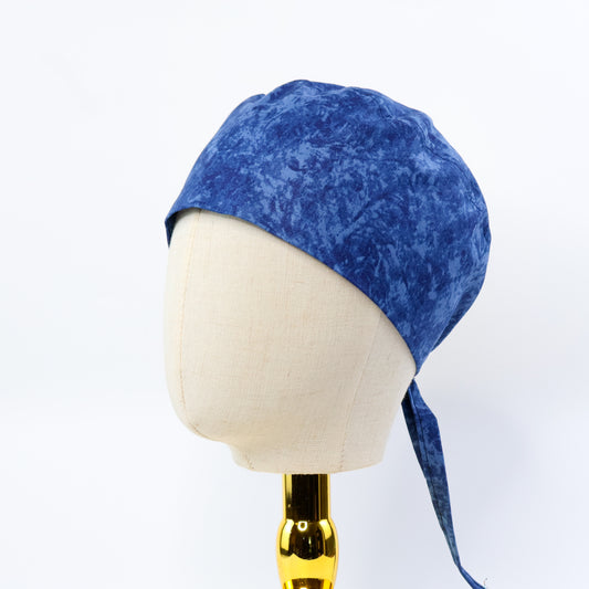 Blue Tie and Dye Regular Scrub Cap - NDINI ACCESSORIES