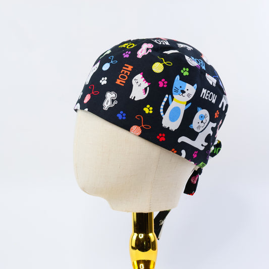 Cute Cats Regular Scrub Cap - NDINI ACCESSORIES