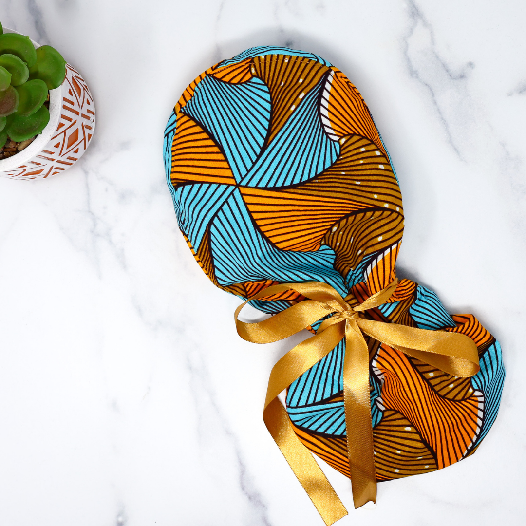 Fall Waves Scrub Cap