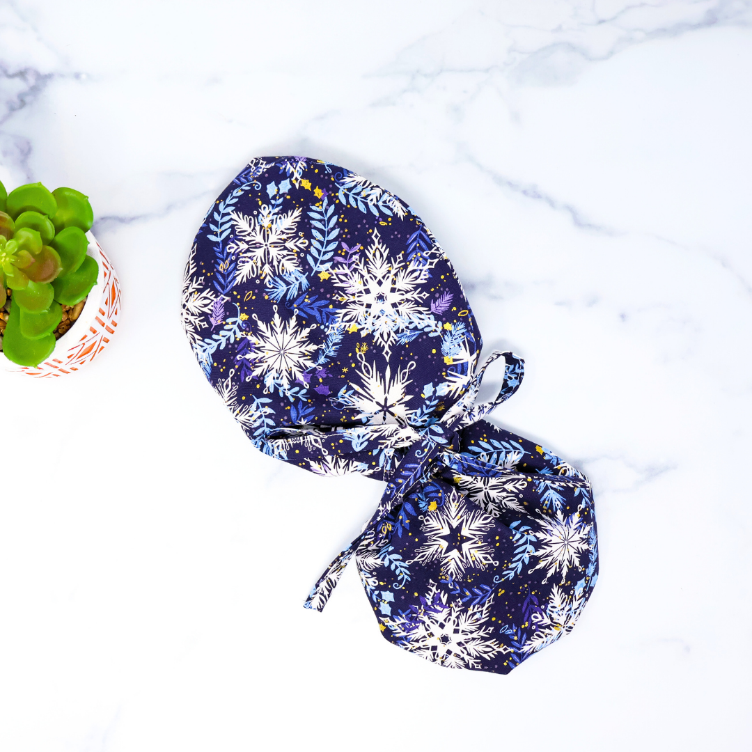 Snowflake Scrub Cap - NDINI ACCESSORIES