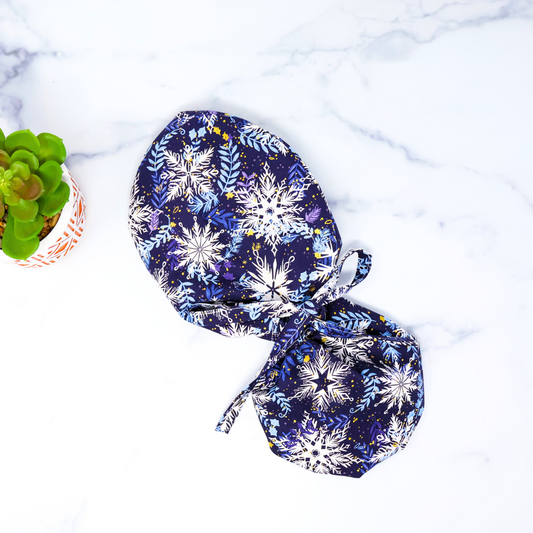 Snowflake Scrub Cap - NDINI ACCESSORIES