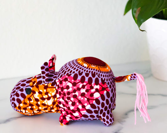 Hippo Soft Toy - Small Lilac - NDINI ACCESSORIES