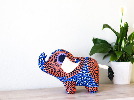 Elephant Soft Toy - Big Peach - NDINI ACCESSORIES