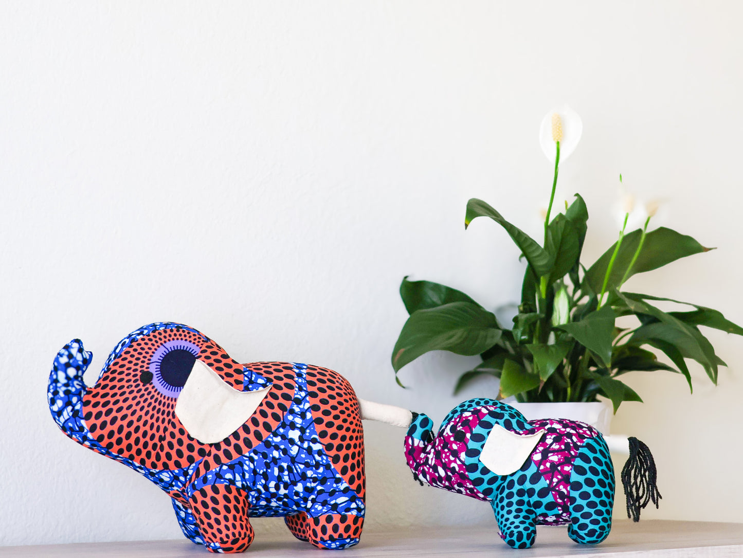 Elephant Soft Toy - Big Peach - NDINI ACCESSORIES