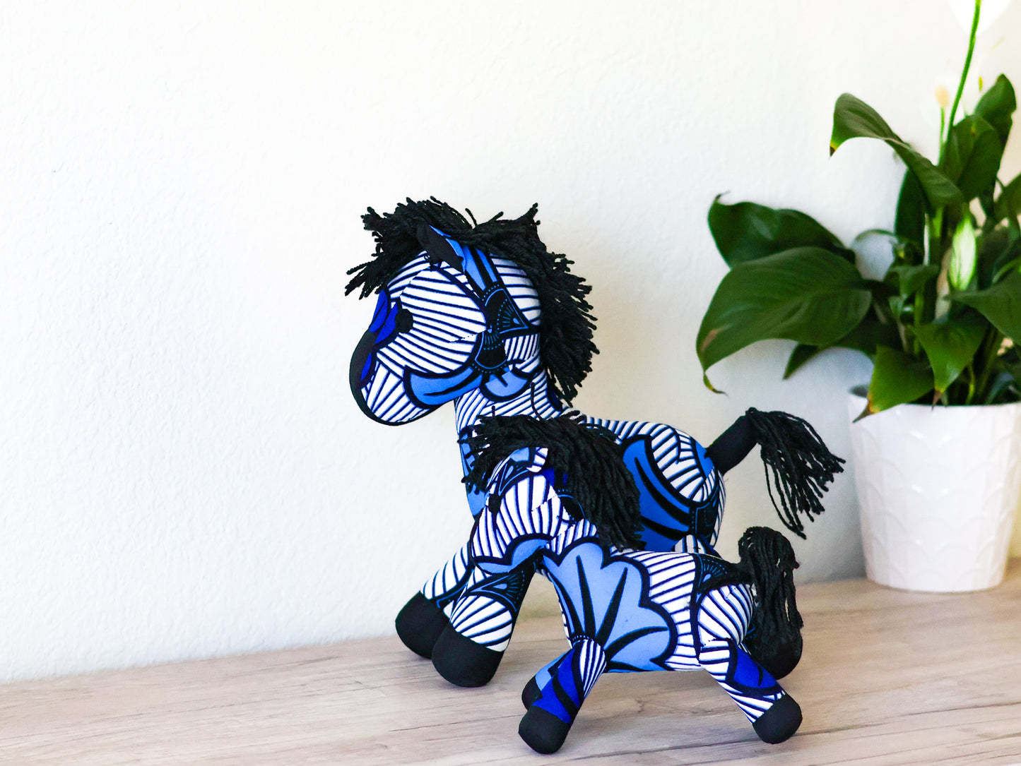 Zebra Soft Toys - Small Blue - NDINI ACCESSORIES