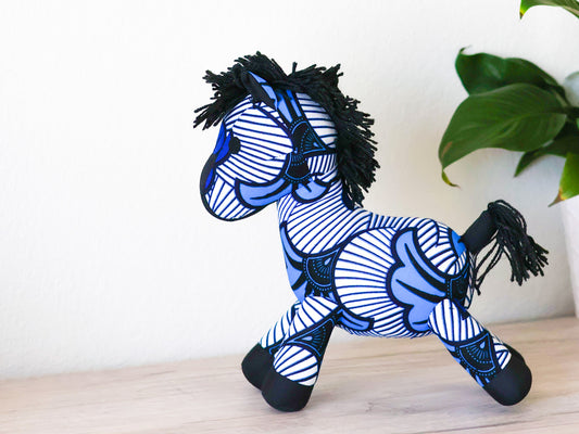 Zebra Soft Toys - Small Blue - NDINI ACCESSORIES