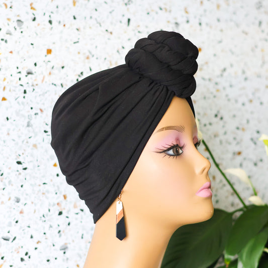 Charcoal Pretied Headwrap - NDINI ACCESSORIES