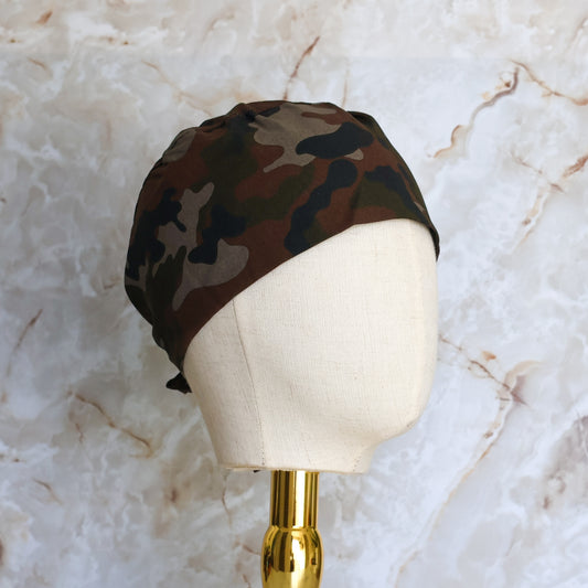 Brown Camo Regular/Skull Scrub Cap - NDINI ACCESSORIES