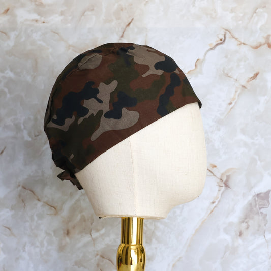 Brown Camo Regular/Skull Scrub Cap - NDINI ACCESSORIES