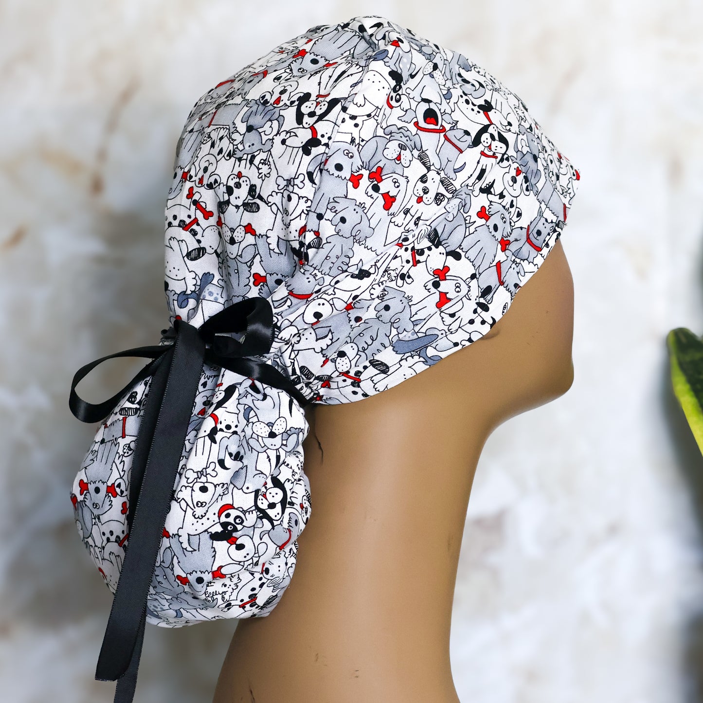 My Puppies Ponytail Scrub Caps - NDINI ACCESSORIES