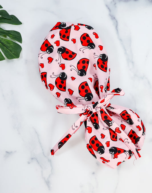 Love Bug Ponytail Scrub Cap - NDINI ACCESSORIES
