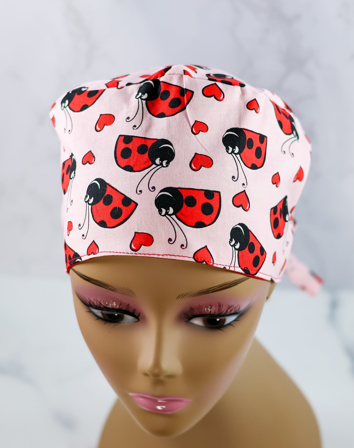 Love Bug Ponytail Scrub Cap - NDINI ACCESSORIES
