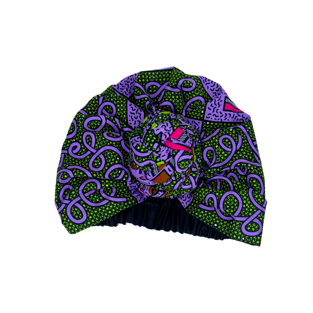 Purple Rain Pretied Headwrap - NDINI ACCESSORIES