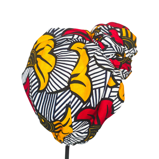 Ada Pretied Headwrap - Red - NDINI ACCESSORIES