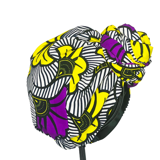 Ada Pretied Headwrap - Purple - NDINI ACCESSORIES