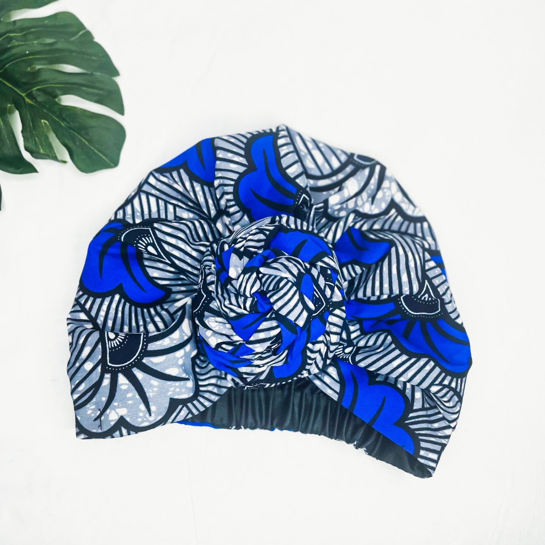Ada Pretied Heawrap - Blue - NDINI ACCESSORIES
