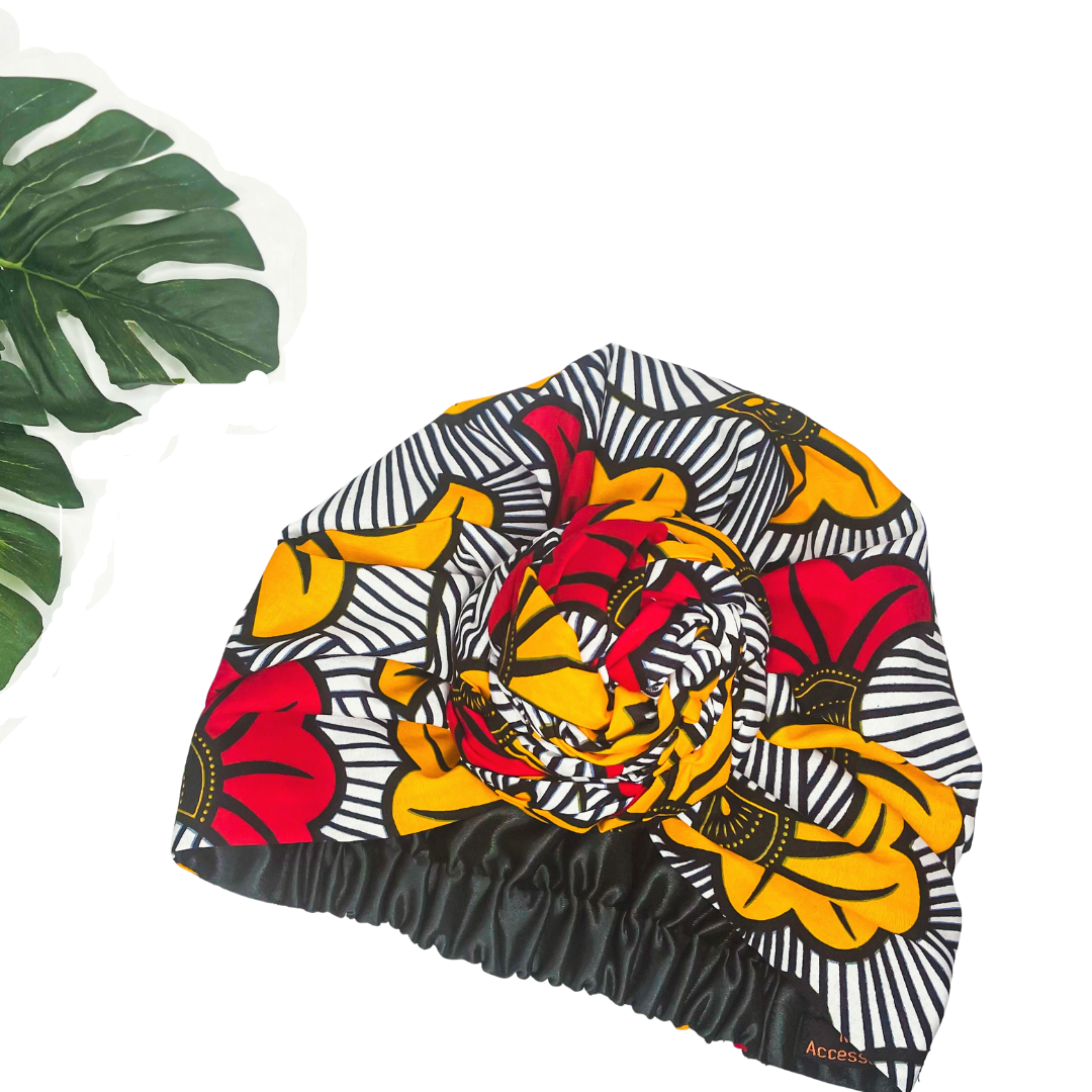 Ada Pretied Headwrap - Red - NDINI ACCESSORIES