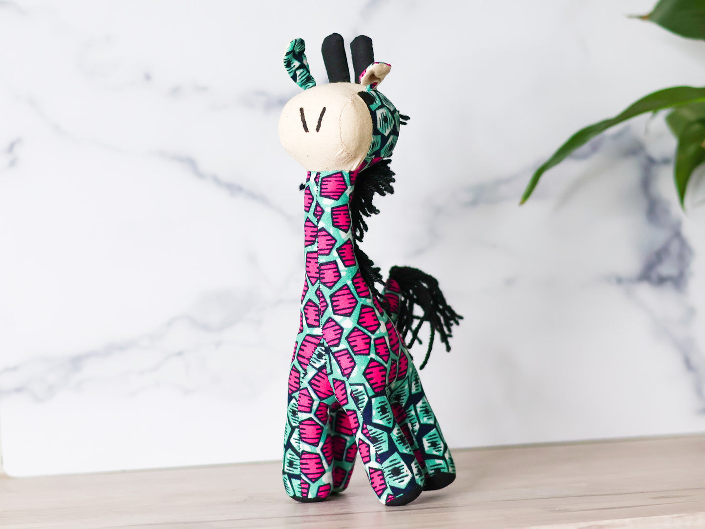 Giraffe Soft Toy - Small Pink - NDINI ACCESSORIES
