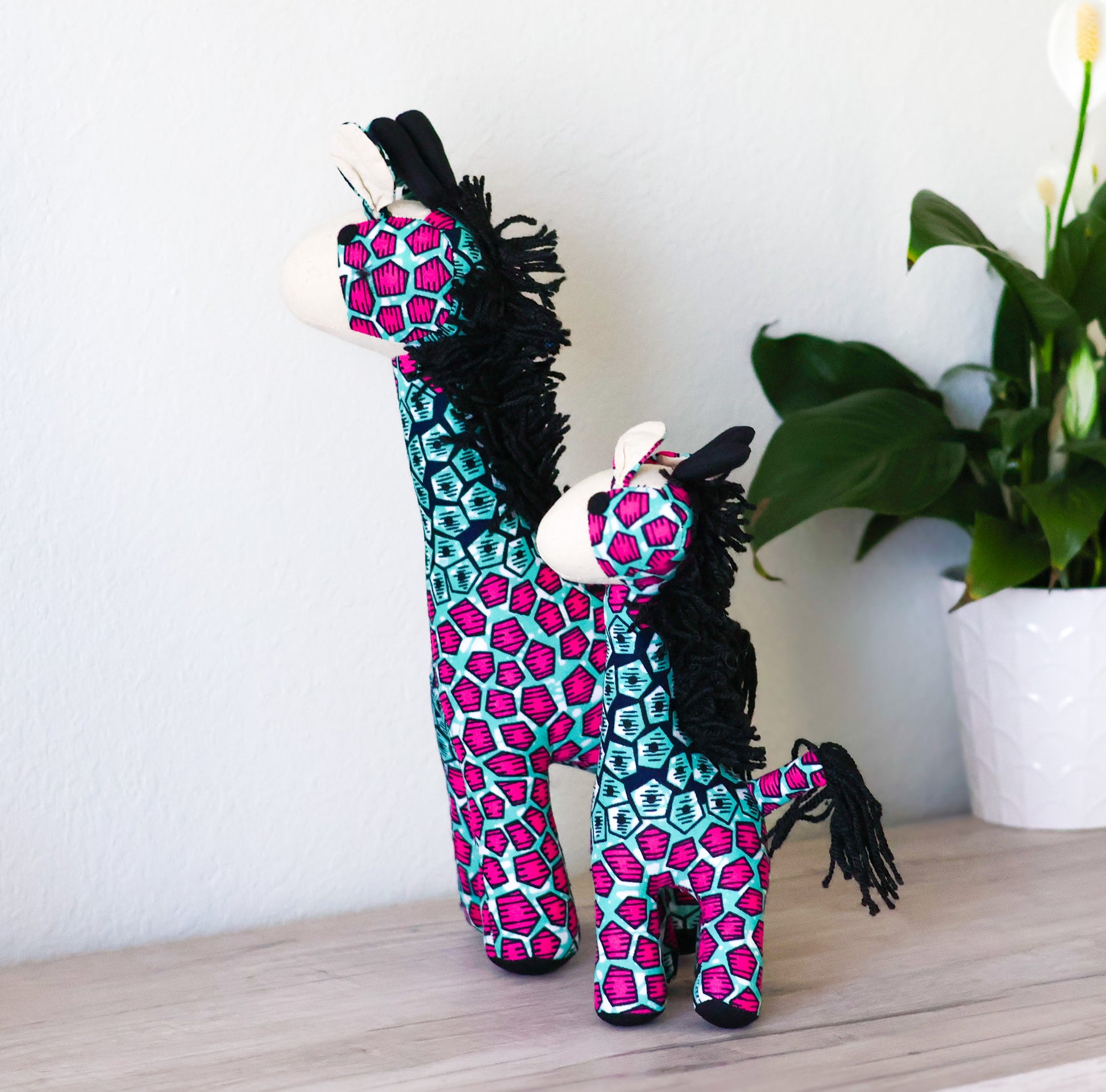 Giraffe Soft Toy - Big Pink - NDINI ACCESSORIES