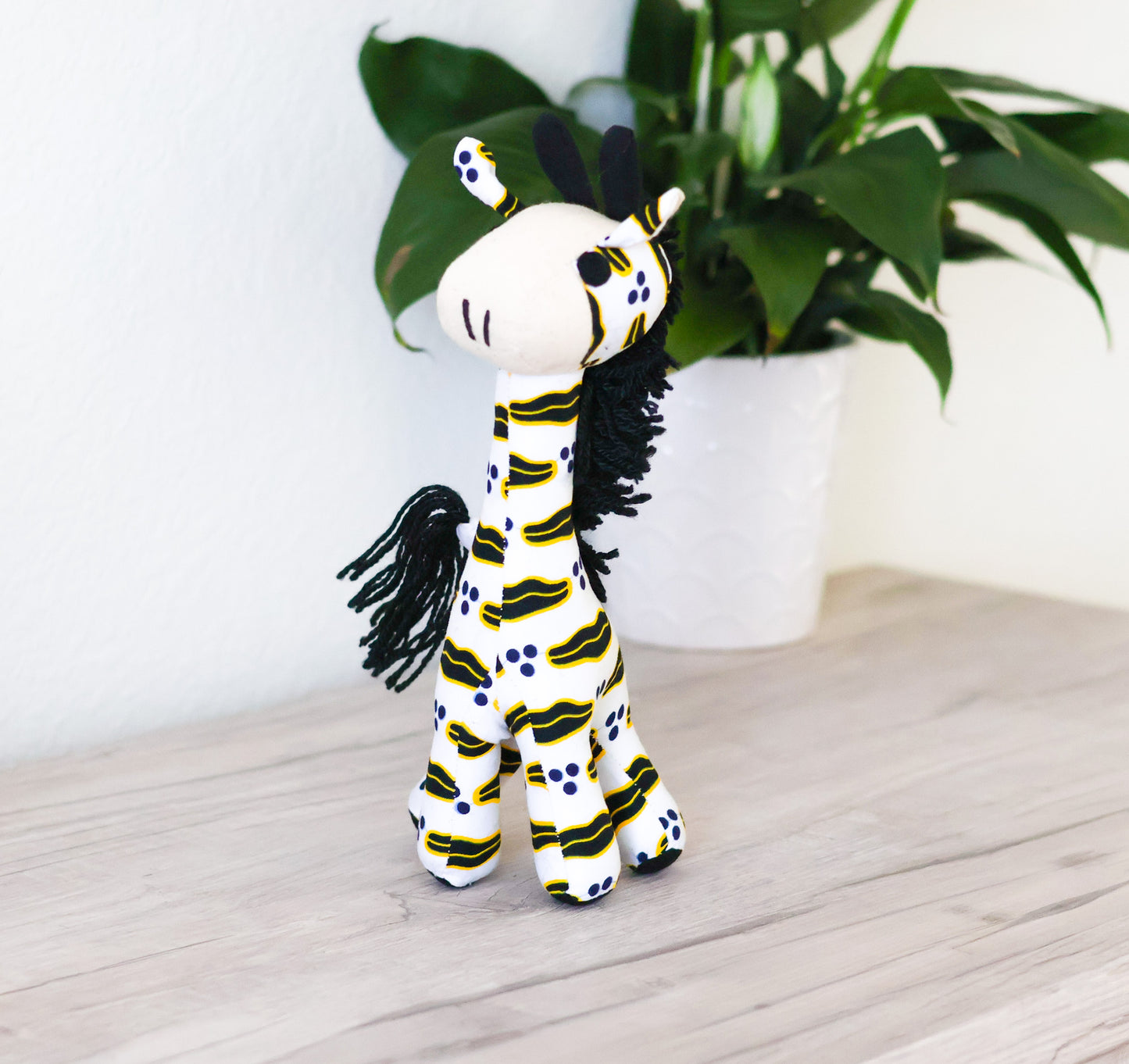 Giraffe Soft Toy - Small White - NDINI ACCESSORIES
