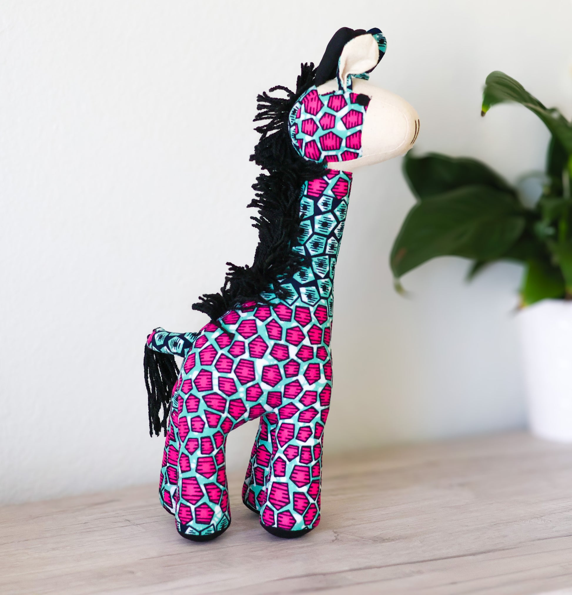 Giraffe Soft Toy - Big Pink - NDINI ACCESSORIES