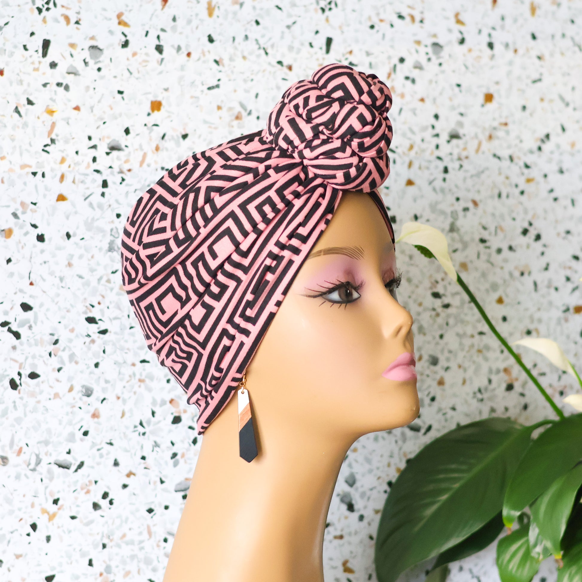 Geometric Shape Pretied Headwrap - NDINI ACCESSORIES