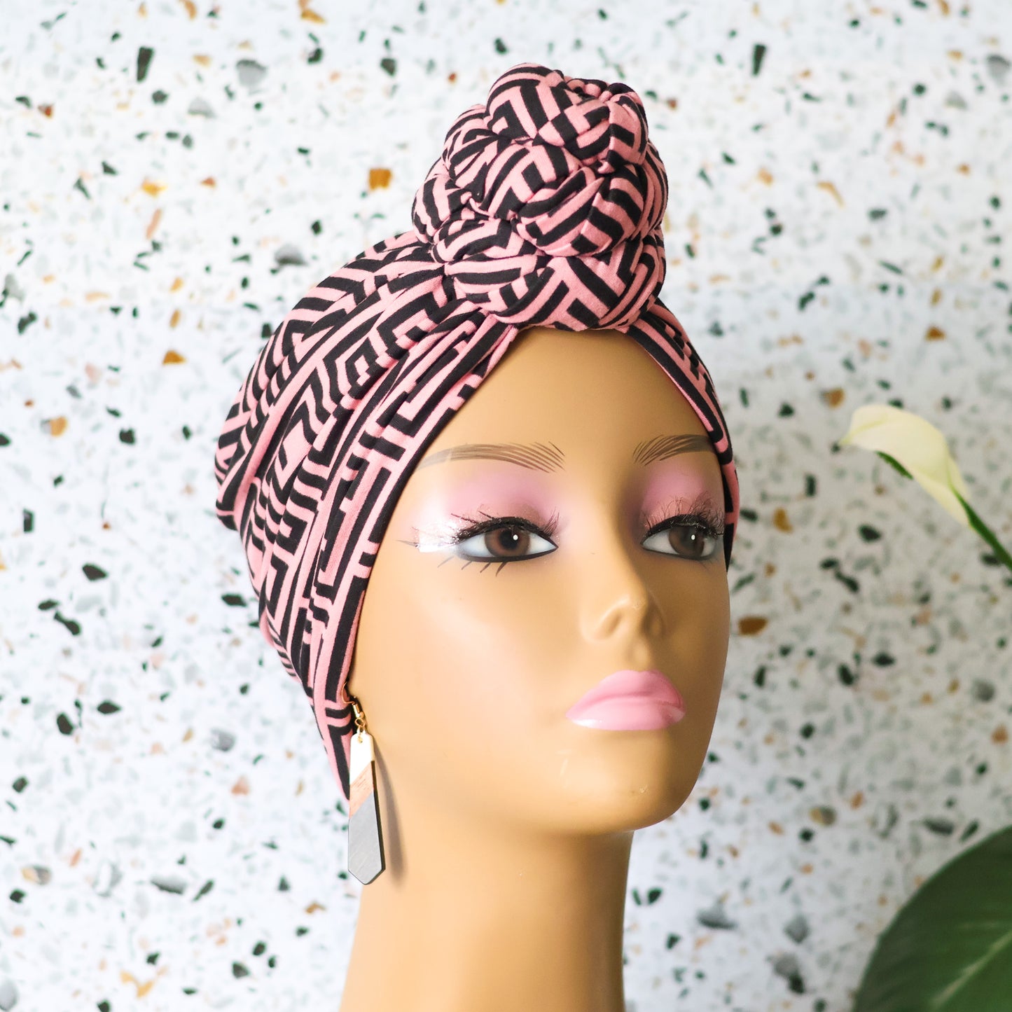 Geometric Shape Pretied Headwrap - NDINI ACCESSORIES