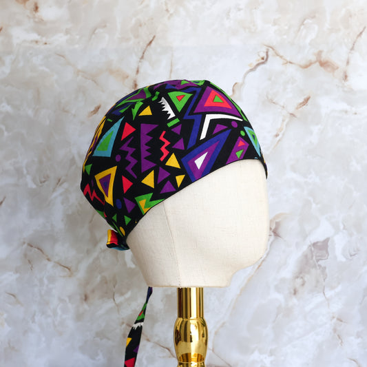 Funky Abstract Regular/Skull Scrub Cap