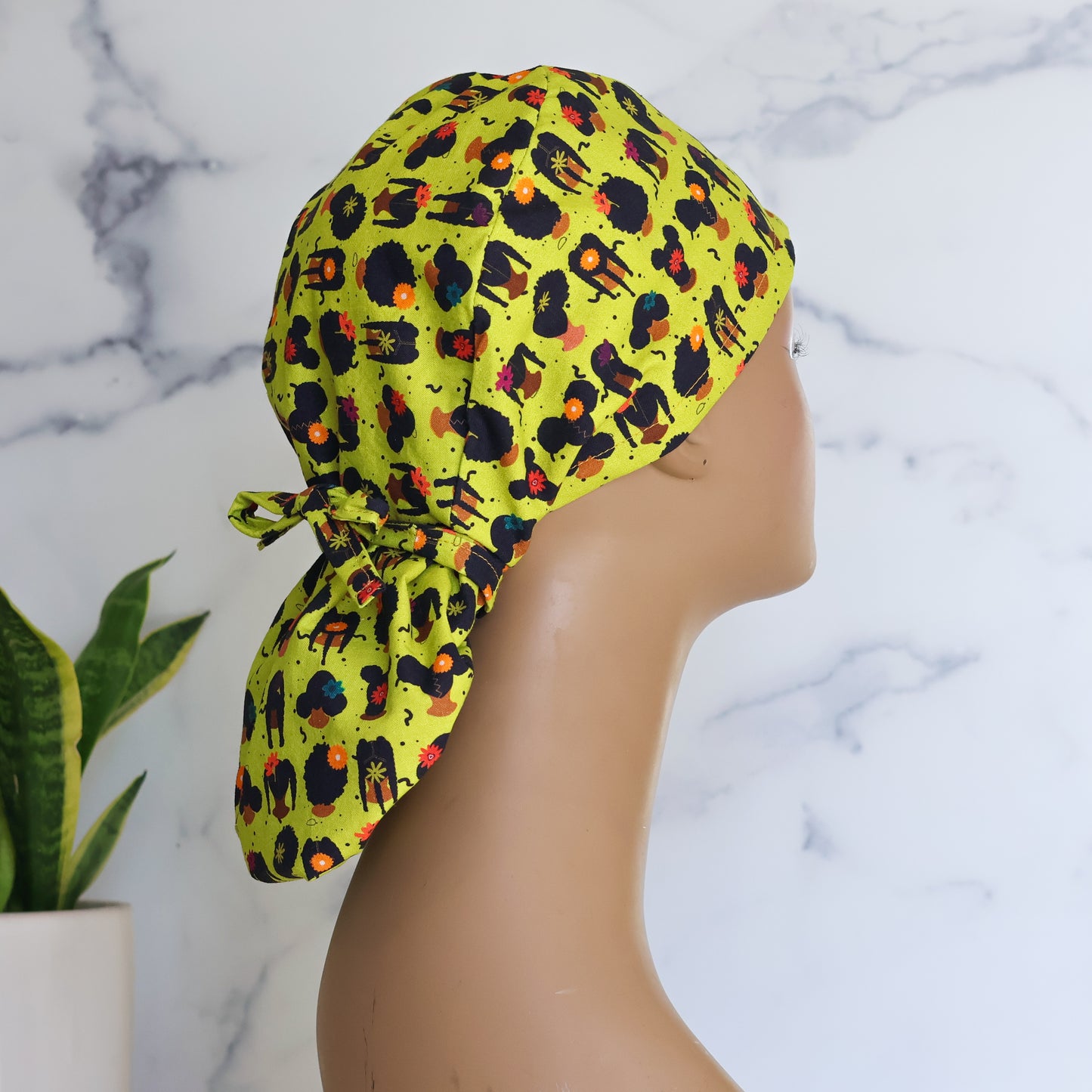 Crown Ponytail Scrub Cap