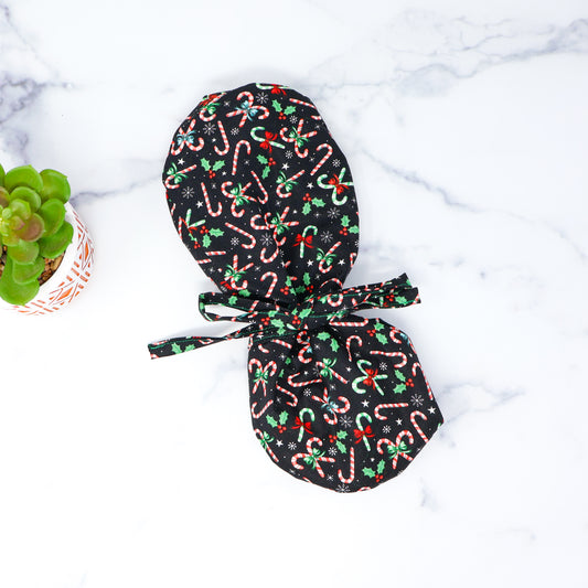 Candy Cane Scrub Cap - NDINI ACCESSORIES