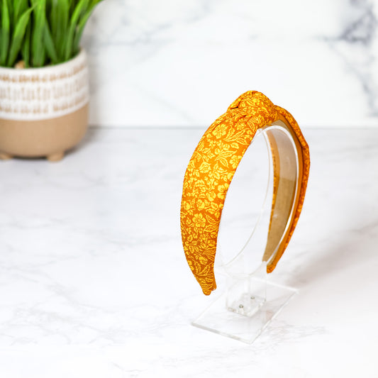 Yellow Fall Leaves Headband