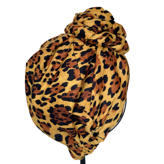 Leopard Pretied Headwrap - NDINI ACCESSORIES