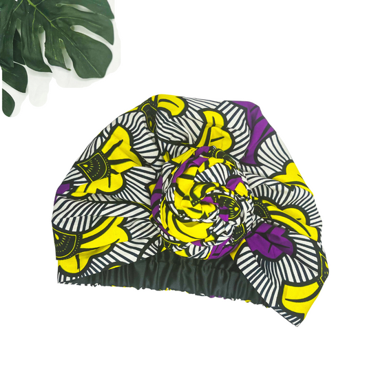 Ada Pretied Headwrap - Purple - NDINI ACCESSORIES